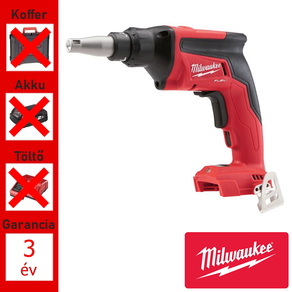 Milwaukee 18V gipszkartoncsavarozó géptest 13Nm + koffer